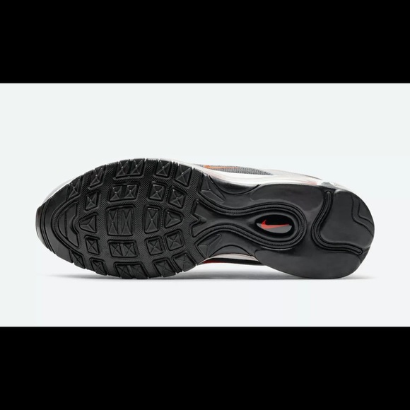 Nike Air Max 97 Radiant Red Wolf Grey Black White Infrared DB4611 002 Womens 9.5 - Picture 4 of 6